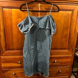 Beach Lunch Lounge Spaghetti Strap Fringe Edge Dress